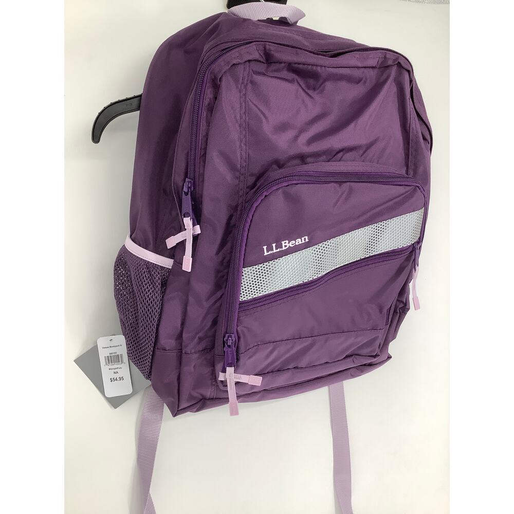 LL Bean Kids Midnight Purple Deluxe Bookpack IV Backpack Casual School HR7-33 - Picture 3 of 8